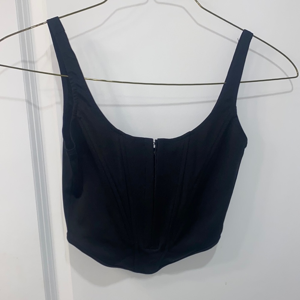 Black Corset crop top